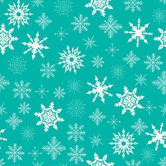 seamless pattern with snowflakes