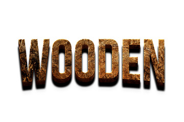 Fototapeta na wymiar word text made of wood texture