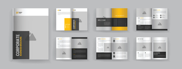 12 page corporate catalogue template minimalist design
