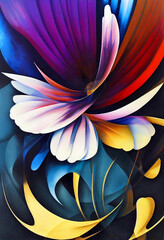 water lily flower ai-generated digital art