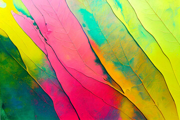 abstract leaf background digital pattern art ai-generated