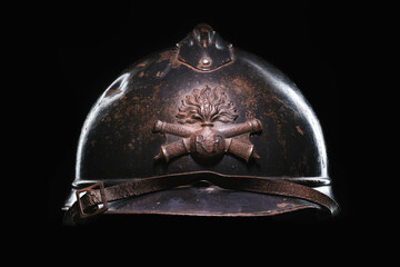 French Adrian helmet of the First World War