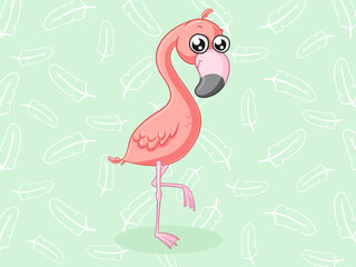Comic Flamingo