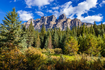Castle Mountain from Castle Cliffs Banff National Park Alberta Canada