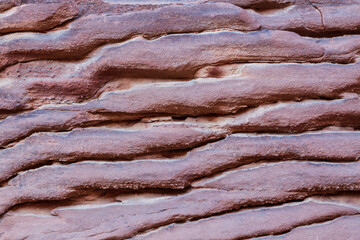 Red stones and the texture of the walls in Colored canyon, Sinai desert, Sinai peninsula, Egypt