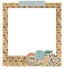 Creative Floral Polaroid Photo Frame