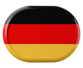 Fototapeta premium Flag of Germany. 3D Germany flag symbol. Deutsch flag 3d illustration. German flag 3d illustration. 