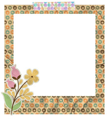 Creative Floral Polaroid Photo Frame