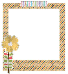 Creative Floral Polaroid Photo Frame
