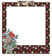 Creative Floral Polaroid Photo Frame