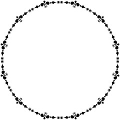 vector frames black on a white background