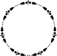 vector frames black on a white background
