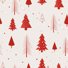 postcard with snow-covered winter Christmas tree