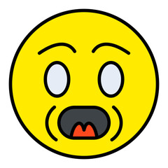 Yelling Filled Line Icon