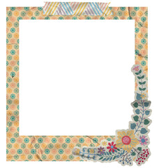 Creative Floral Polaroid Photo Frame