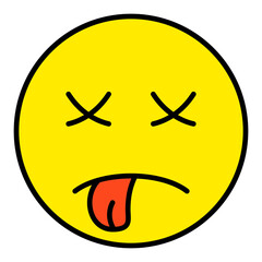 Dead Filled Line Icon