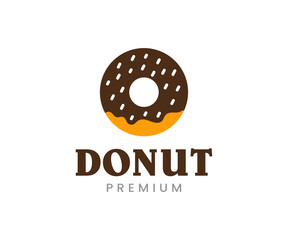 Donut Logo Vector illustration. Donut Shop Logo Vector Illustration Emblem.