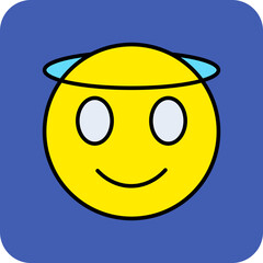 Innocent Multicolor Round Corner Filled Line Icon