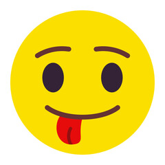 Tongue Out Flat Icon