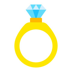 Wedding Ring Flat Icon