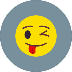 Crazy Multicolor Circle Flat Icon