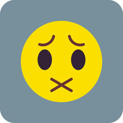 Muted Multicolor Round Corner Flat Icon