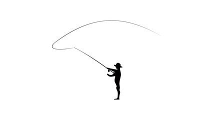 fisherman silhouette