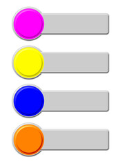 set of buttons