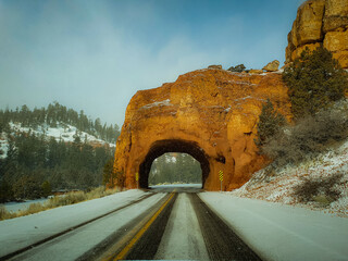 tunnel in the mountains
