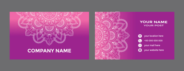 Creative Mandala Business Cards Design Template