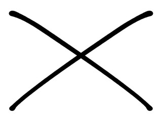 バツマークのイラスト素材