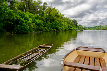 View of the Tisza river at Martely in Hungary