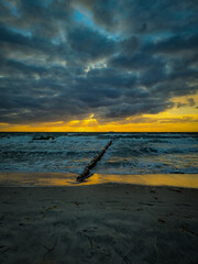 sunset on the beach