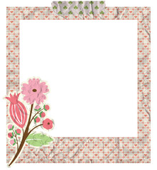 Creative Floral Polaroid Photo Frame