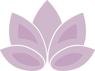 Flat lotus flower icon. Yoga zen symbol. Flat illustration 