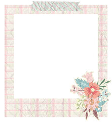 Creative Floral Polaroid Photo Frame