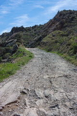 Stony path in the mountain