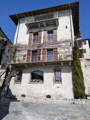 Lakefront and historic buildings of the famous town.