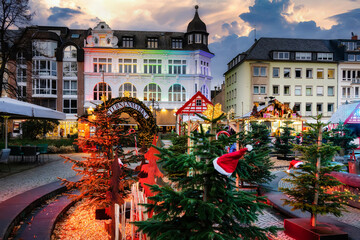 Sternenmarkt (engl. Star market) in Koblenz, Germany. The Star market is a historic Christmas...