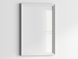 blank photo frame on white background, frame mockup, 3d render