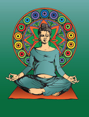 yoga for pregnant women, yoga lotus position
