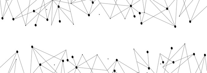 Black network. Abstract connection on white background. Network technology background with dots and lines for desktop. Ai background. Modern abstract concept. Line background, network technology