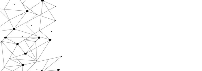 Black network. Abstract connection on white background. Network technology background with dots and lines for desktop. Ai background. Modern abstract concept. Line background, network technology