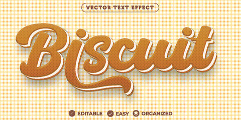 Biscuit Text Effect,Fully Editable Font Text Effect