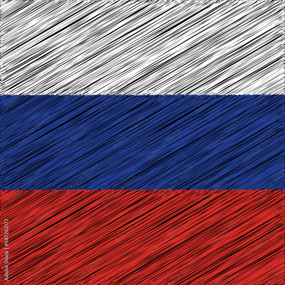 Wall mural 12 June Russia Independence Day Flag Design