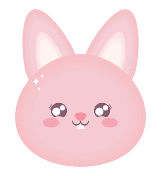 pink bunny face