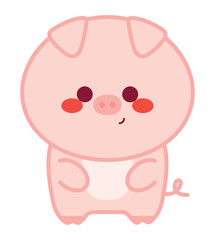 kawaii pig design