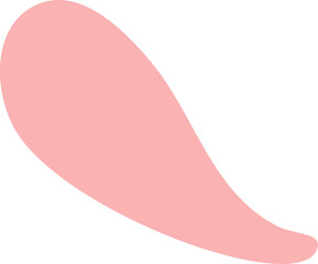 Pink abstract shape