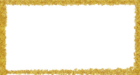 gold glitter frame design