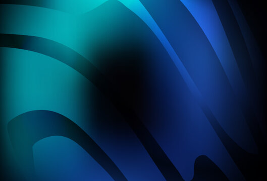 Dark BLUE vector abstract blurred layout.